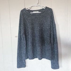ROMWE thin heathered grey sweater